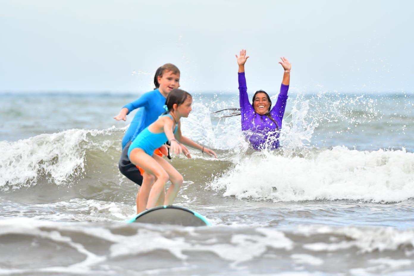 Group surf lesson in Punta Mita