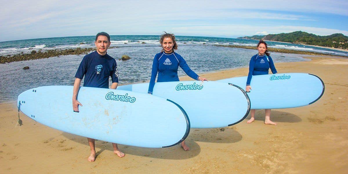San Pancho - Shared Group Surf Coaching