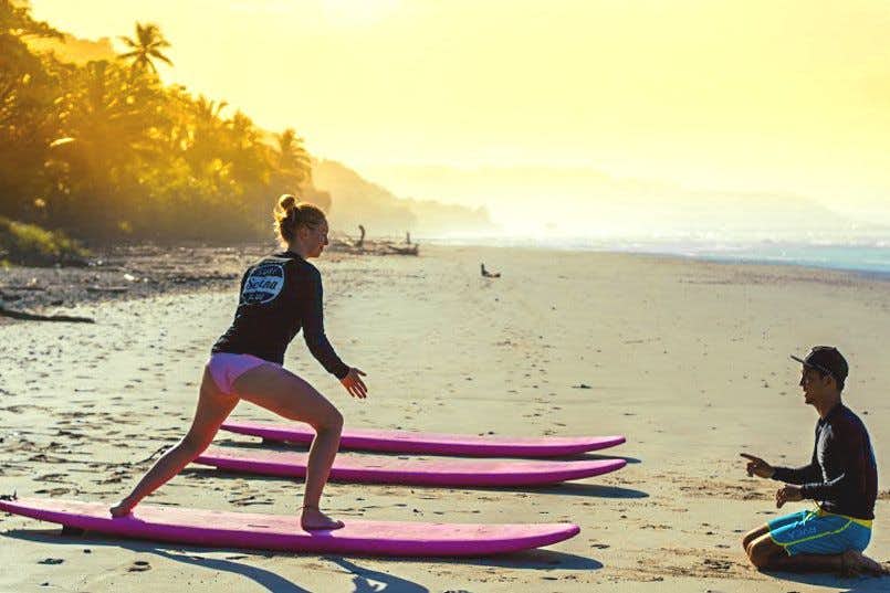Private shared room - 5 nights surf lesson package