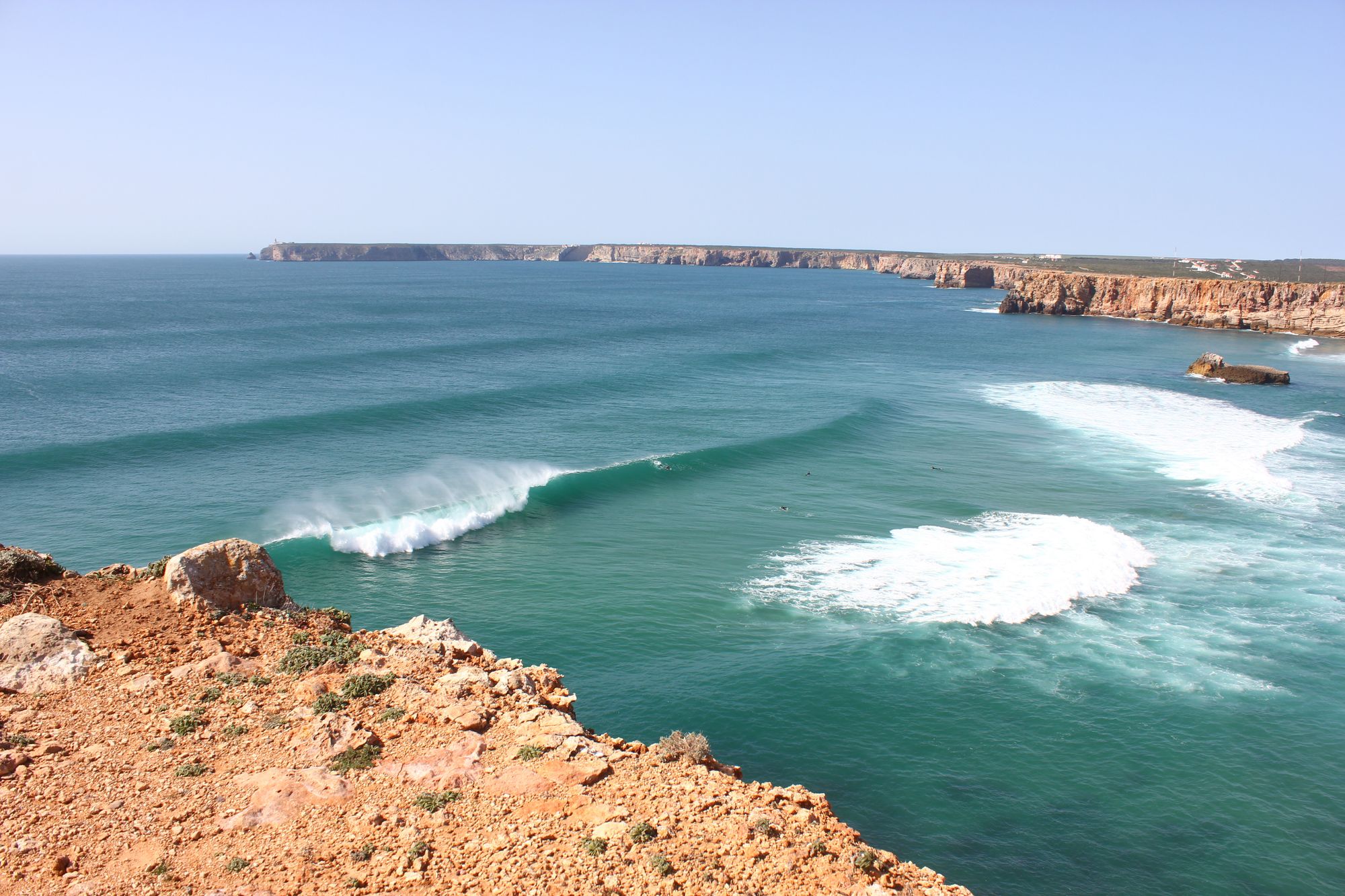 Famous surfer spot in Algarve, Portugal