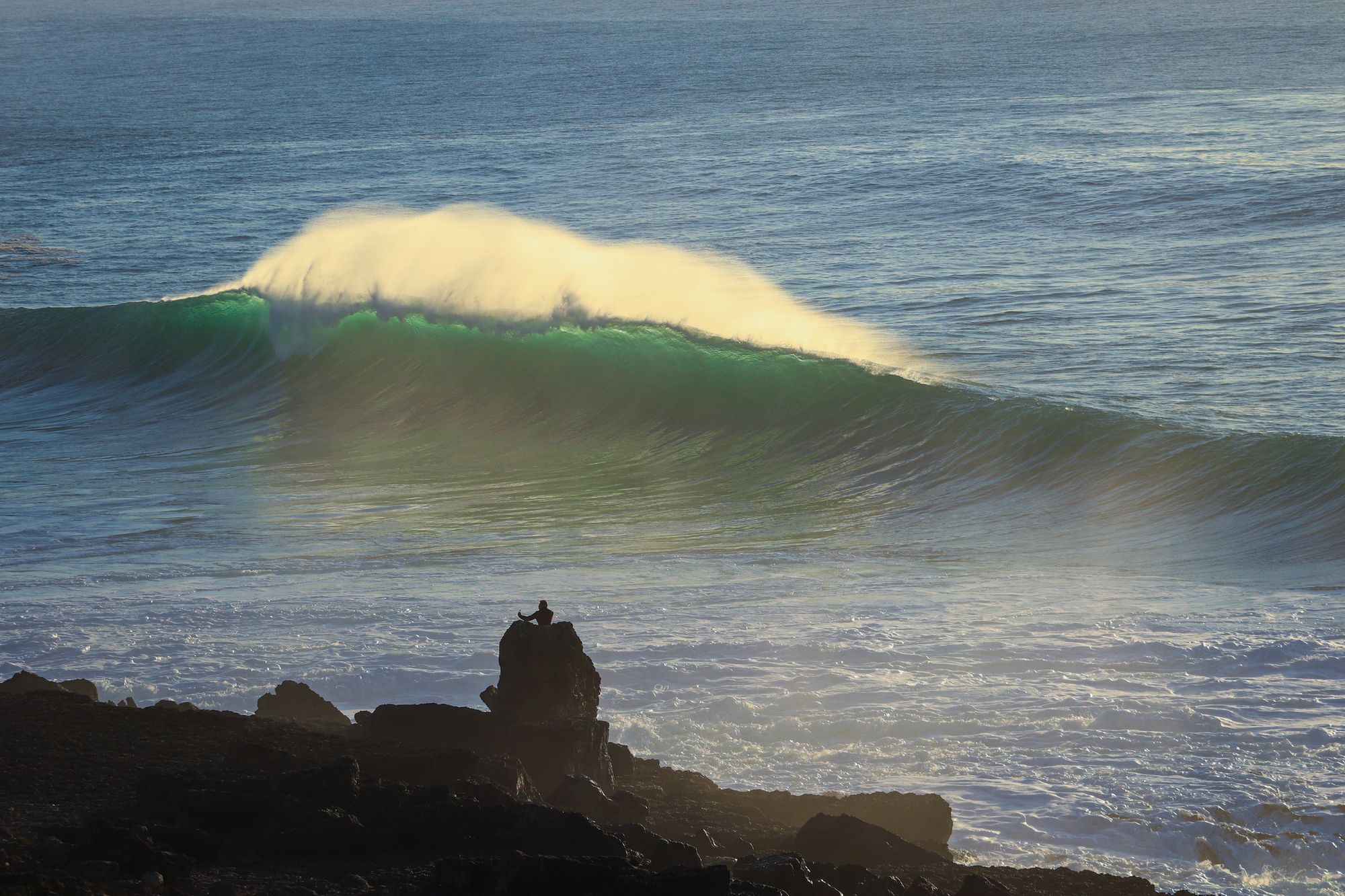empty wave in portugal, one of the world's cheapest surf destinations